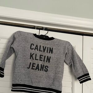 Calvin Klein Jeans Gray and Black Kids Sweater